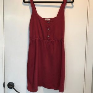 Burgundy Melville Sleeveless Summer Dress